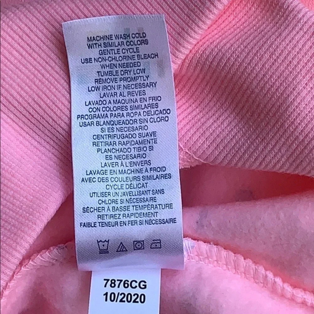 Girls Champion All Over Logo Pink Crewneck Sweatshirt Sz Medium NWT - Picture 9 of 12